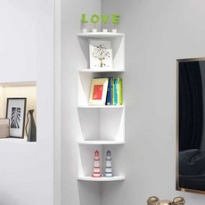 코너 수납장 코너장 수납 장식장 다용도 우드 캐비닛 서랍장, 1개, 2. 3단 코너 선반