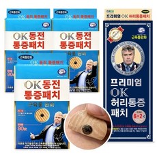 코코팜 히딩크 동전 통증패치(자석90매X3개)270매+허리통증패치(자석6+리필2)1개 홈쇼핑 방송 세트구성, 단품