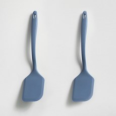 파스텔 실리콘 슬림 뒤집개 중, 블루, 2개