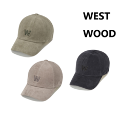 웨스트우드 WEST WOOD 봄 가을 간절기용 'W' 볼륨자수 포인트의 코듀로이 캡모자 WM3MTCPQ311, 그레이베이지 - 웨스트우드군모