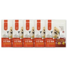  후와후와마켓 강아지 횡성 한우 소간 육포 800g 수제간식 고영양 웰빙 애견 간식 멍멍이 철분 보충, 5팩, 160g 