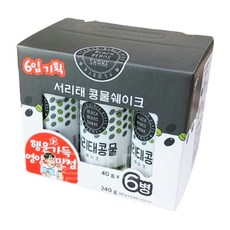 서리태 콩물 쉐이크 40g x 6병 +미니약과증정