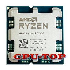 AMD Ryzen 5 7500F 3.7GHz 6C/12T CPU 데스크탑 프로세서 L3 = 32M 100-000000 소켓 쿨러 없음 신제품, 01 CHINA - amd7500f