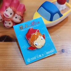 일본 지브리 벼랑위의 포뇨 캐릭터 귀여운 마스코트 핀 뱃지 브로치