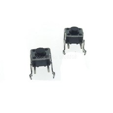 M 6X6MM 촉각 스텐트 5MM 패널 6X6X4 순간 3/5/6/7/89/10/12MM 미니 개/몫 PCB 직각 4 스위치 20 6MM, 6MM
