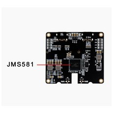 M.2 Nvme SATA SSD 인클로저 어댑터 카드 확장 4TB JMS581 C타입 USB3.1 Gen2 10Gbps HDD, [01] Black, 1개