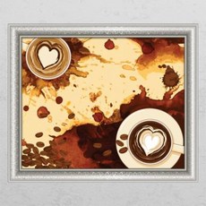 커피그림시트지