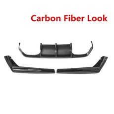 BMW F80 M3 F82 M4 15-20 리어 범퍼 디퓨저 가드 블랙 카본 스타일