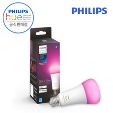 [ PHILIPS 코리아 공식판매점 ] 필립스 휴 화이트&컬러 엠비언스 1600 루멘 13W 스마트 전구 HUE 국내정품, 필립스 휴 화이트&컬러 엠비언스 1600 스마트 전구