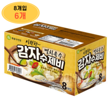 이가자연면 감자수제비, 186.5g, 48개