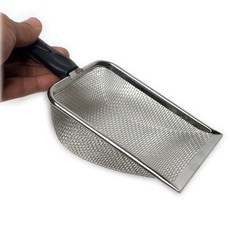 메탈 스쿱 / 고양이 모래 스쿱 / 도마뱀 모래 삽 스쿱, 1개