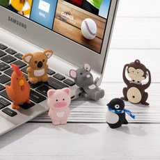  12간지 동물 캐릭터 USB 메모리 특이한 유에스비 휴대용 외장하드 특별한 생일선물 01_16GB 06_뱀  상품 이미지