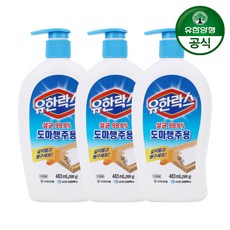 유한락스 도마 행주용 세제, 483ml, 3개