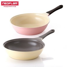 네오플램 에콜론 애니 궁중팬 28cm, 상세설명 참조, 베이비핑크