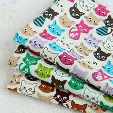 자투리 옥스포드 귀여운고양이 택1, 옥스포드 귀여운고양이 핑크, 1개