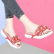 소프트바닥 유행 샌들슬리퍼 여성 핏아우터 여름 스윗 인싸템 밑창 스타일리시 비치 일자