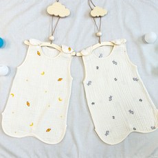 [카인디어] 아기 수면조끼 여름 유아 신생아 수면잠옷 실내복 홈웨어