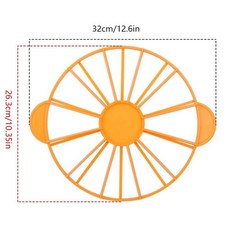 조각 케이크 등분 커터 라운드 빵 무스 분배기 슬라이스 마커 베이킹 주방, 2. Orange, 1개