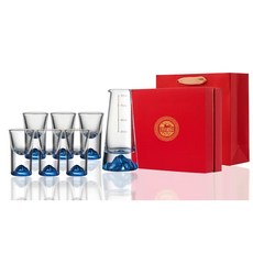 해지람 천지람 몽지람 고급 블루 빼갈잔 고량주잔