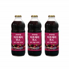 터키산 프리미엄 타트체리 주스 NFC착즙 몽모랑시 다트 타르트 SOUR 채리 농축액 쥬스 1000ml 3병 신양 앵두 TARTCHERRY 몽모란시 타트체리원액