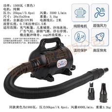 전동 에어 펌프 고압 튜브 공기 주입기 캠핑 물놀이 고출력, E. 220V 1500w ZJ201a