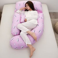f자임산부바디필로우 임산부 배받침 필로우, 1. 유니콘-퍼플-작은배베개포함