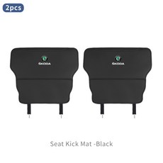 등받이 보호 킥 매트 스코다 옥타비아 래피드 코디 뛰어난 파생 카록 파비아 카미크 2개, Black, 블랙