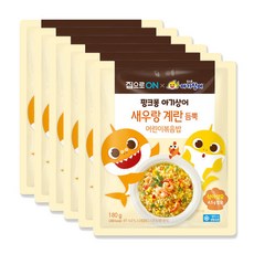 집으로ON 핑크퐁 어린이새우볶음밥 180g, 6개 - 핑크퐁어린이볶음밥