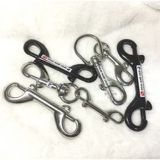 316 더블스냅 스쿠버 다이빙 스틸 더블 엔더 스테인레스, 스테인리스 스틸 와이어 150mm 3개