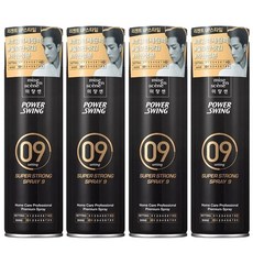 미쟝센 파워스윙 슈퍼 스트롱 스프레이 9, 200ml, 4개