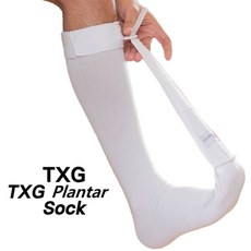 발바닥 충격완화 혈액순환 압박 보호대 지지대 족저근막염 양말 TXG Plantar Socks 흰색