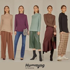 [신세계TV쇼핑] m[허밍by현영] 모크넥 모달 웜티셔츠5종