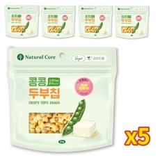 네츄럴코어 콩콩 두부칩 인절미 60g X5개 강아지간식 바삭한간식, 인절미맛, 5개