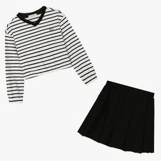 일로딜로 [쇼핑점] 새로운 시작~핫한@봄 여름 가을 겨울~신상품특가전@ 점퍼/원피스/상하세트/티셔츠/바지..등 빠른배송~!! [모던 V 스쿨 플리츠 세트 IDSM2383Z ]