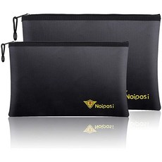 Noiposi 방화문서 가방 13 4 rdquo x9 4 rdquo 방수 및 방화 가방 문서 머니 및 현금용 지퍼 실리콘 화재 안전 저장소가 있는 10 6 rdquo x6 7 rdquo 방화 돈 가방