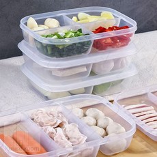 살림방 반찬통 3종세트 도시락용기 사각플라스틱용기