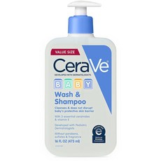세라비 베이비 워시 앤 샴푸 237ml 무향 551999, 16 Ounce (Pack of 1) 551999, 1개