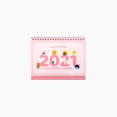 오키티_카카오 2021스몰탁상 캘린더(핑크)6314, 단품