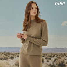 [런칭가 199000원] 고비(GOBI) 캐시미어 100 모크넥 풀오버