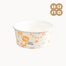 PT 백만상회 [PT] 일회용 종이용기 520CC 곰돌이 박스[1박스] 1000개, 1개