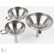모든예쓰 스텐 거름망 깔대기 다용도깔때기, 3호, 1개, 3호