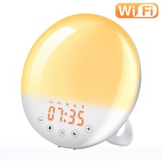 학은제 탁상시계 Wi Fi 지능형 음성 제어 조명 침대 램프 LED 알람시계 뉴라이프챌린지, A. 한국 사용