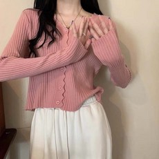 어반룩북 심플 댄티 브이넥 러블리 레이어드 가디건