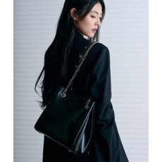 레더리 LEATHERY 투웨이 체인 버킷백 [BLACK]