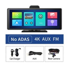 Imagebon 10.26인치 4K 대시캠 ADAS 무선 및 유선 CarPlay/Android Auto 5G WiFi GPS 네비게이션 후방 카메라 대시보드 비디오 레코더, ADAS Rear Cam_CHINA | NO TF Ca - adas장비