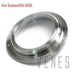 Icarex 35S-eos용 vens EOS DSLR 또는 필름 SLR 카메라용 캐논 (실버) 용 Icarex 35S 용 어댑터 링, 한개옵션0, 1개