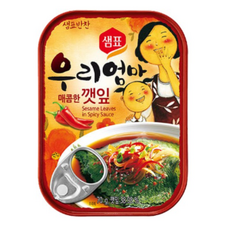 샘표 우리엄마 깻잎 매콤한맛, 70g, 70개