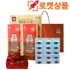정관장 6년근 홍삼정 캡슐 현 100캡슐 + 쇼핑백 골프 여행 추석 설 명절 선물세트(보자기포함) 1개, 1세트