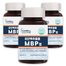 하비웰 유단백추출물 MBP정 HACCP 식약처 인증 600mg X 60정, 3개