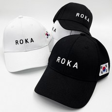 군용 군대 모자 roka 로카 볼캡 화이트 블랙